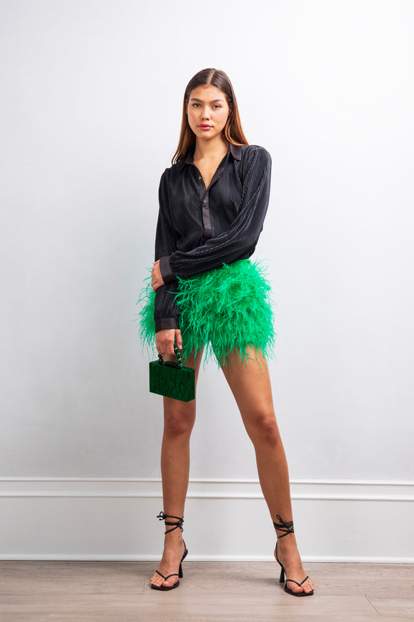 Feather green clearance skirt