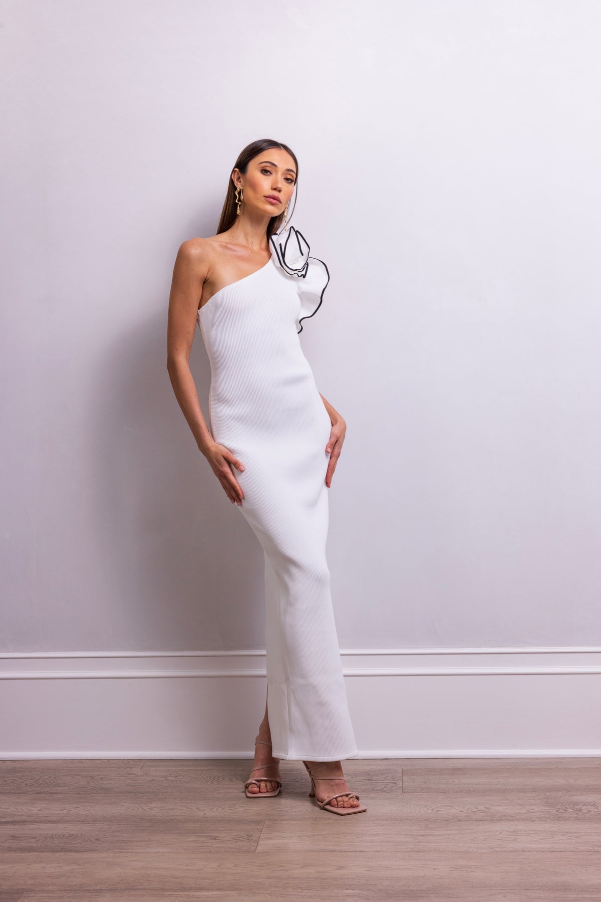 Calling a White Party Maxi Dress in White