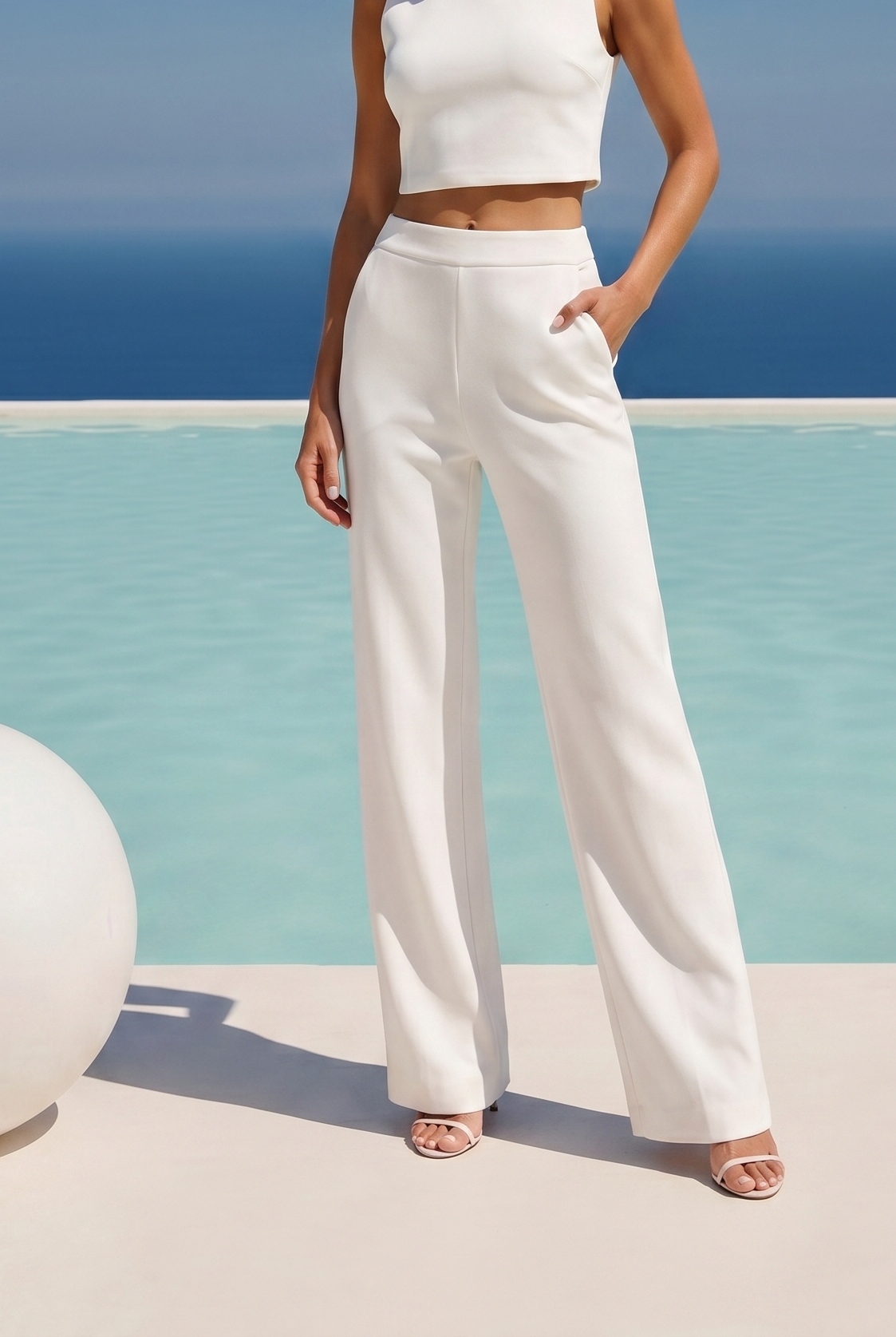 The High Flyer Travel Pant in White
