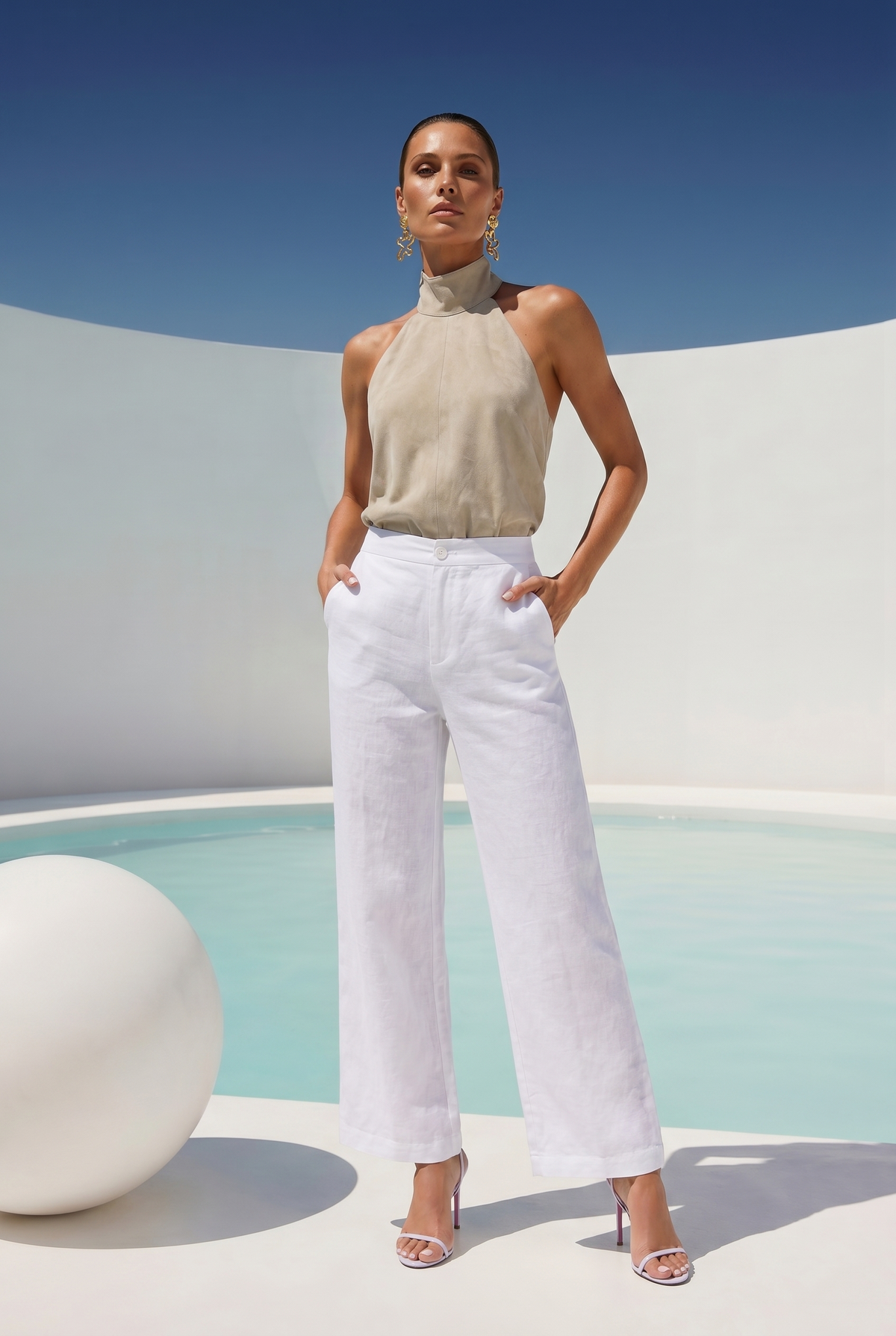 The Tribute Linen Pants in White