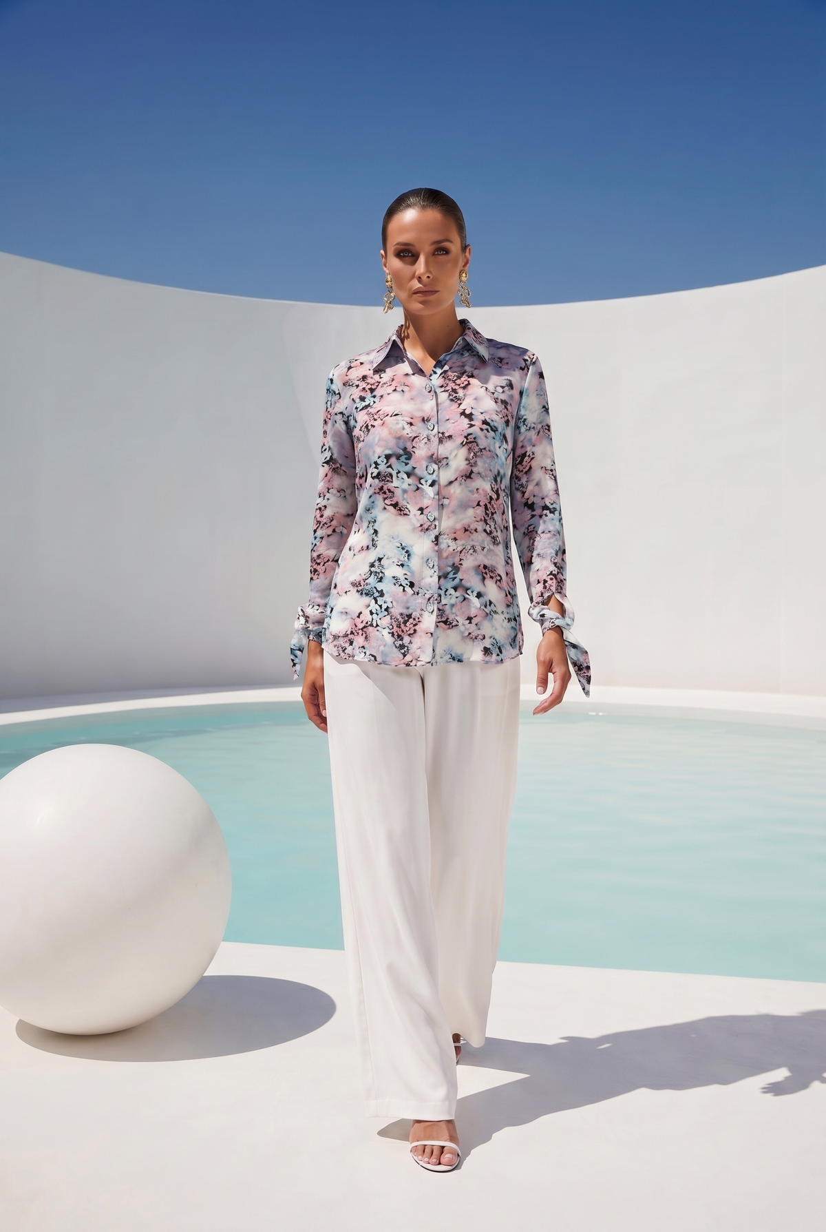 Silent Choir Silk Printed Shirt