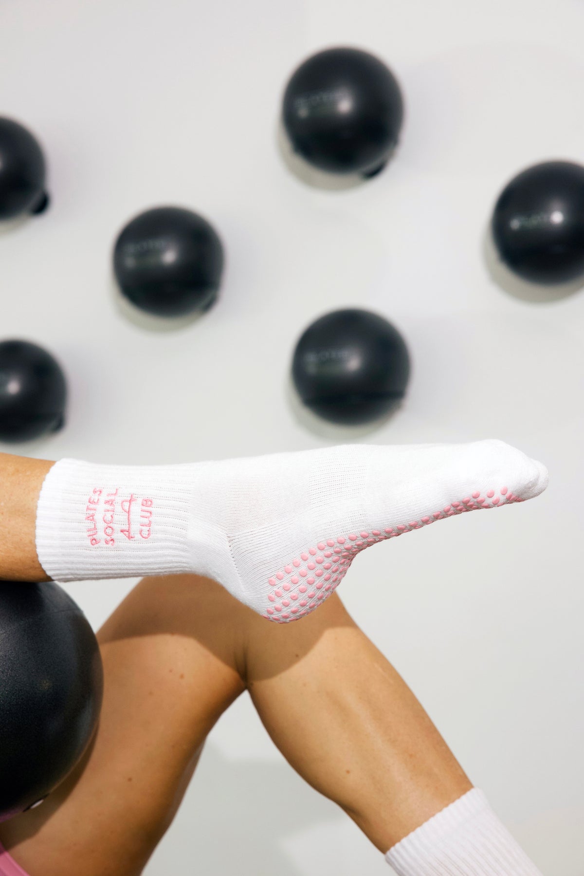 Pilates Social Club Grip Crew Socks