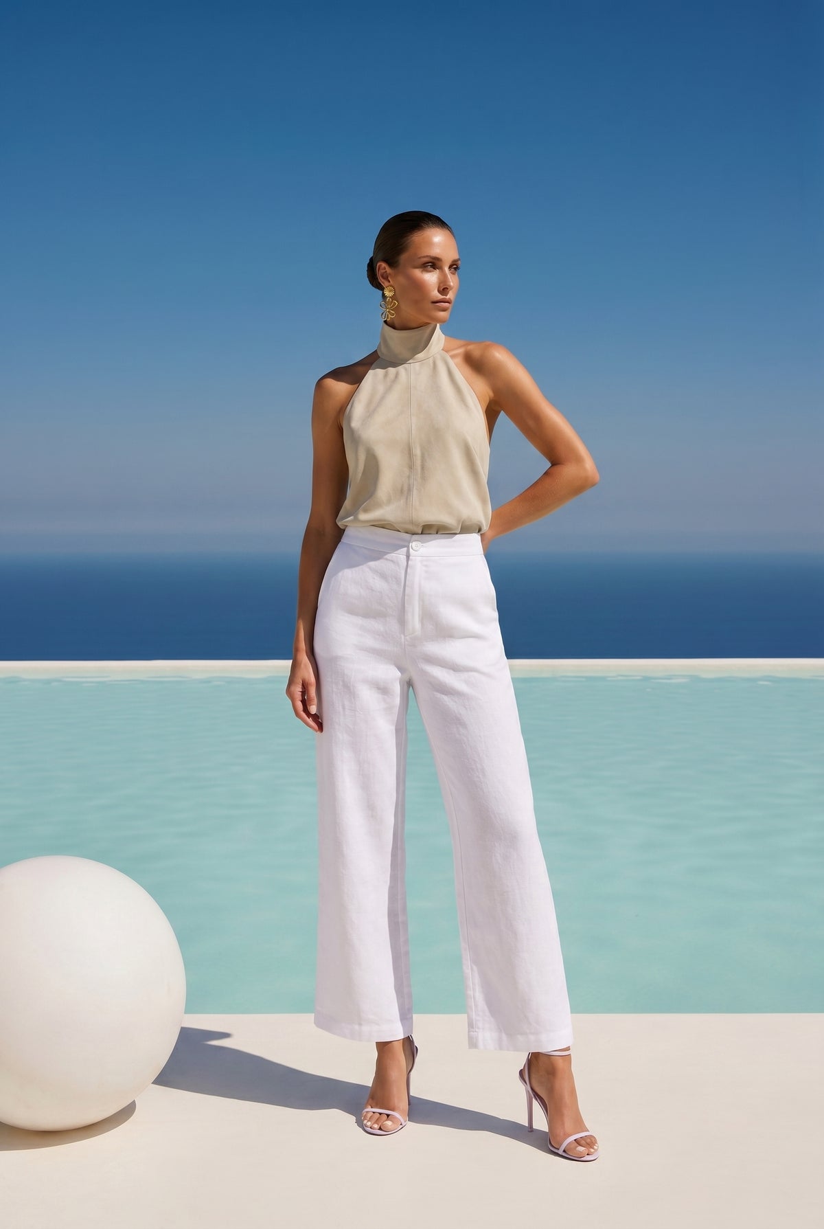 The Tribute Linen Pants in White