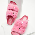Starstruck fur slides in Pink