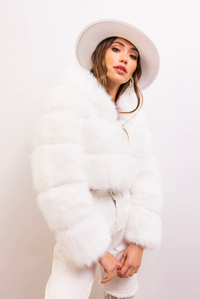 This Is It Faux Fur Cropped Jacket