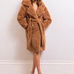 The French 75 Alpaca Wool Coat in Tan