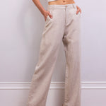 The Tribute Linen Pants in Beige