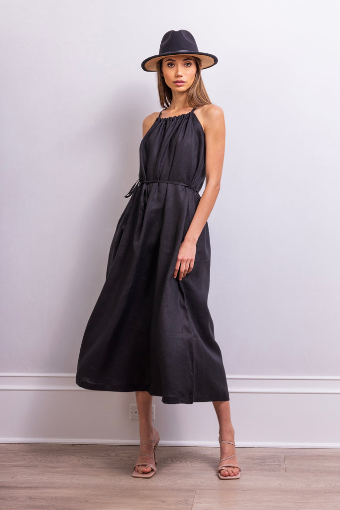 Escape Linen Midi Dress