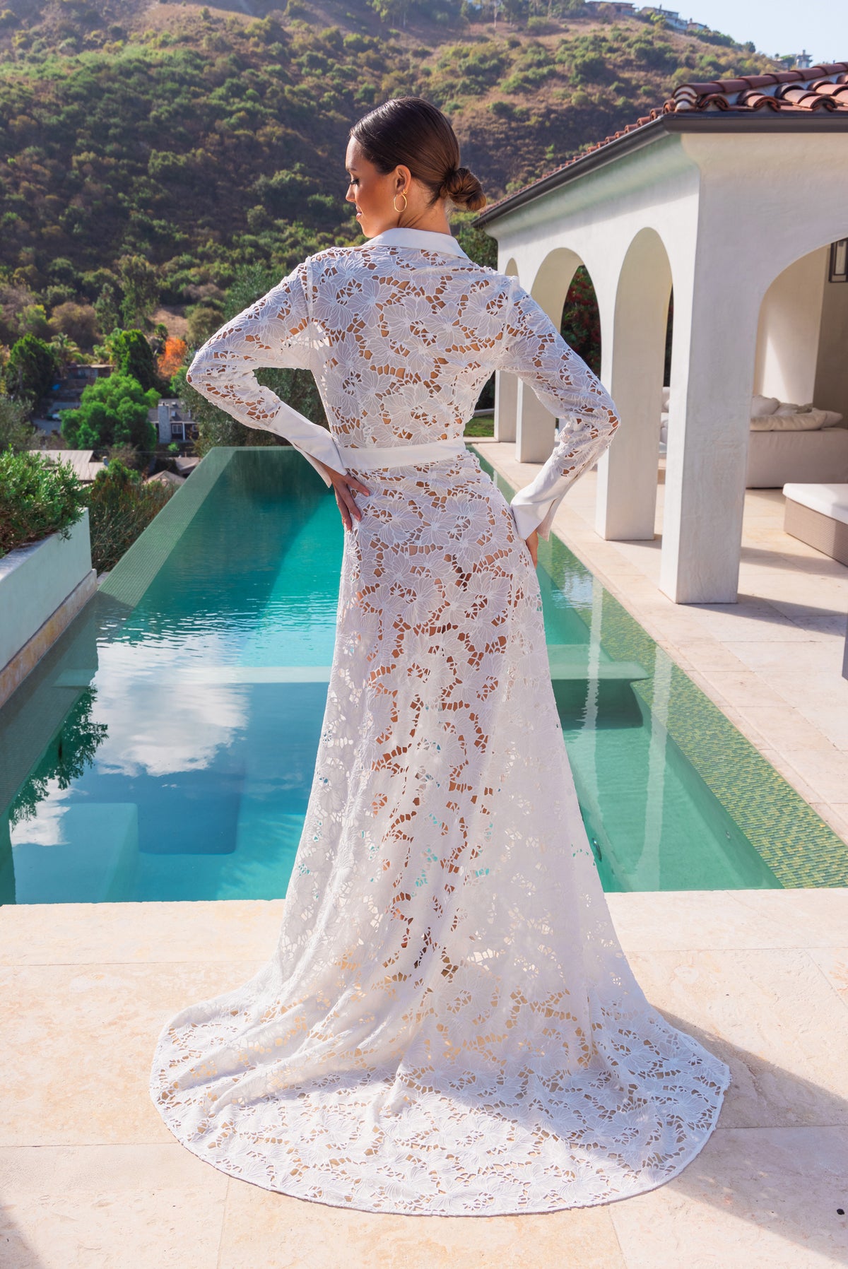 Good Life Lace Maxi Dress in White Good Life Lace Maxi Dress in White