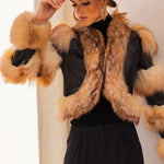 Delusion Cropped Jacket in Tan