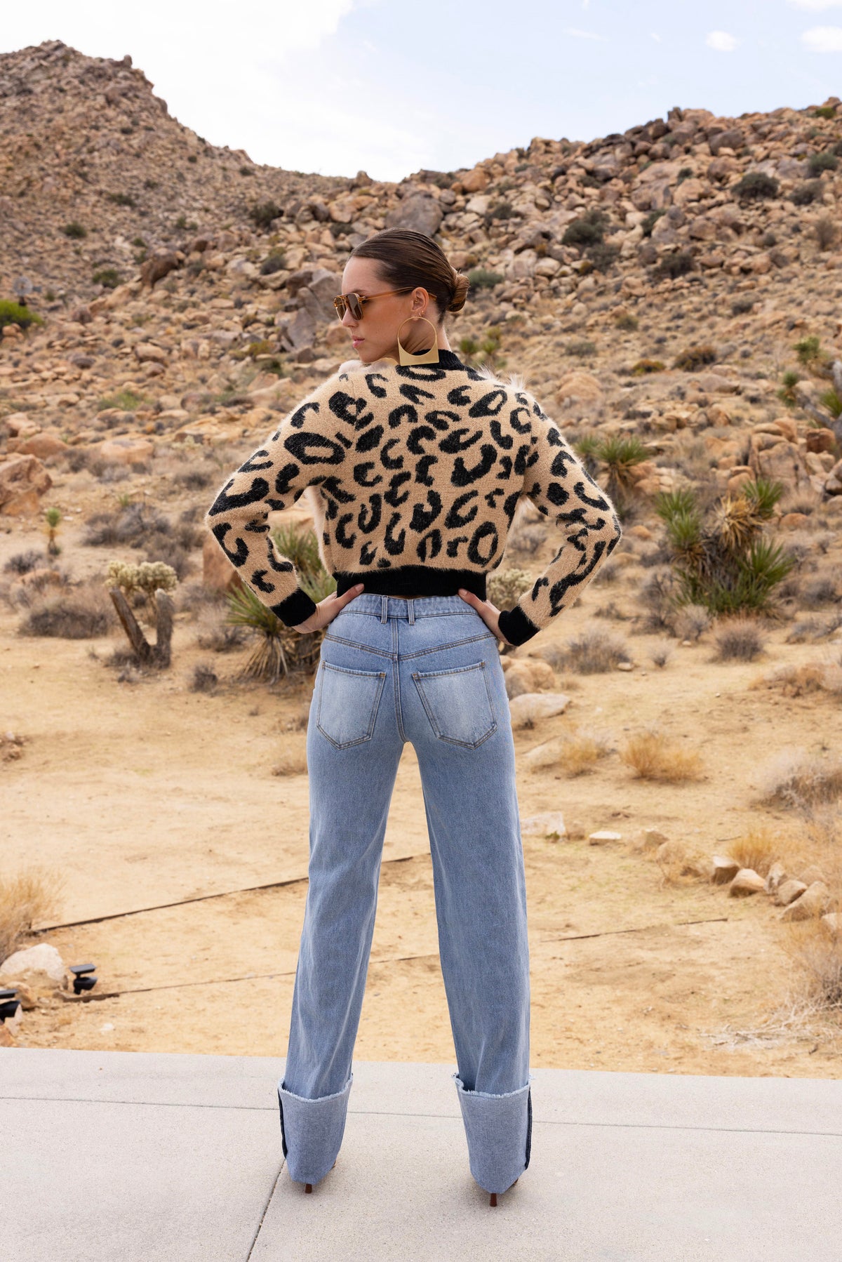 Animal Instincts Fur Cardigan in Leopard