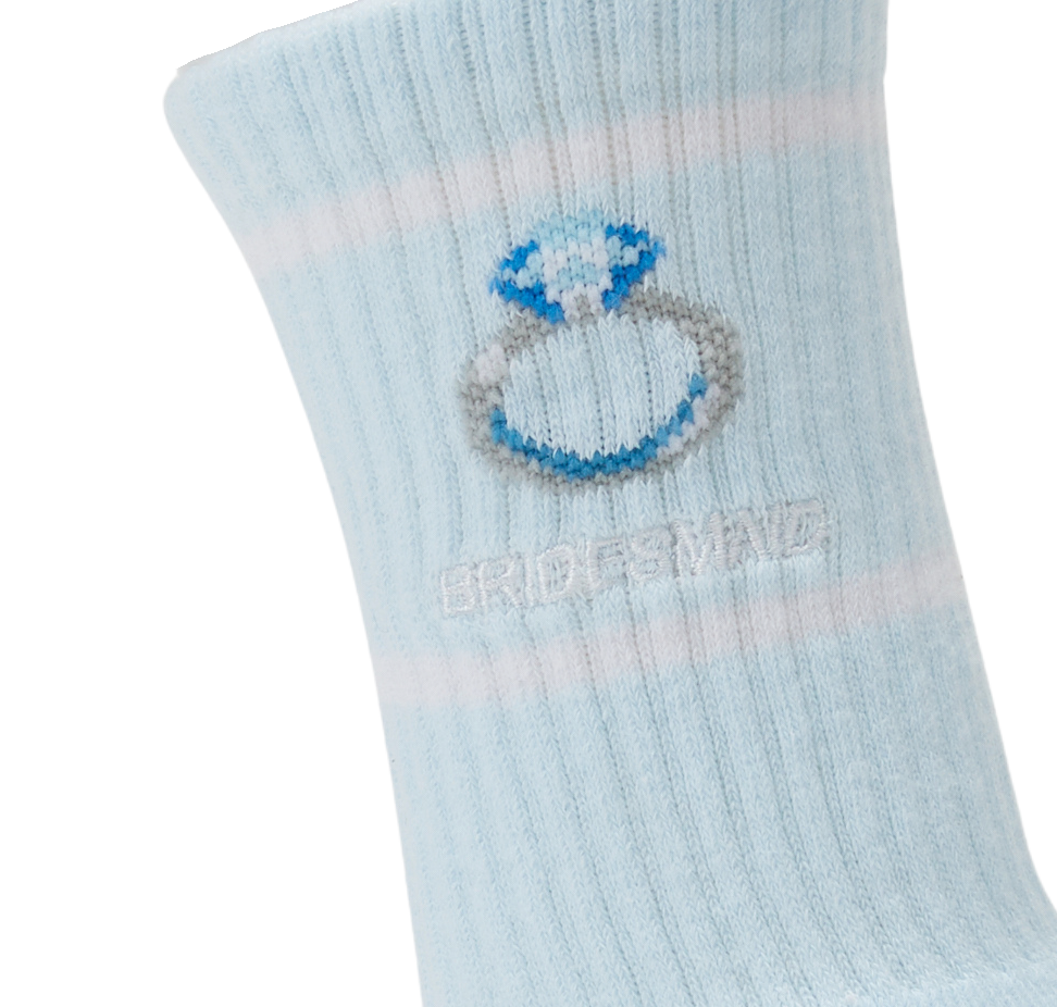 'Here for the Bride' Bridesmaid Pilates Barre Grip Socks