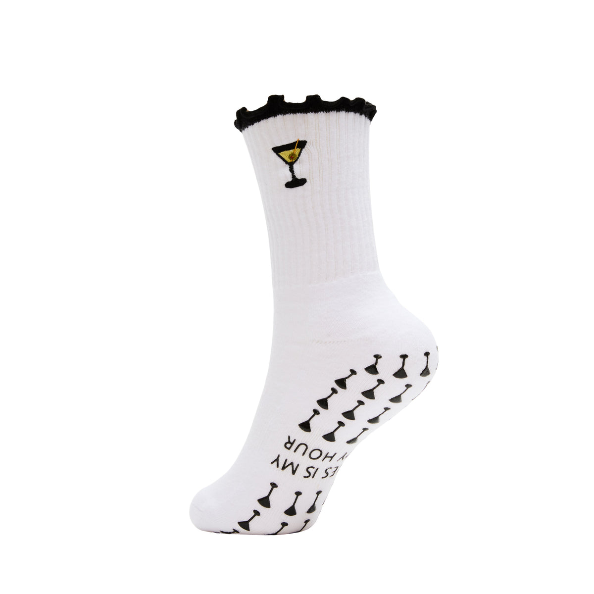 Pilates is my Happy Hour Martini Grip Socks