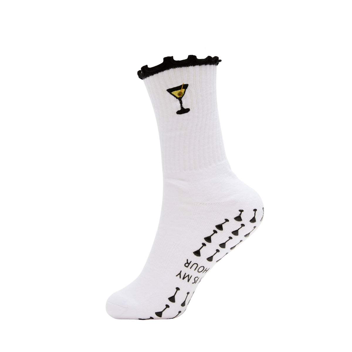 Pilates is my Happy Hour Martini Grip Socks