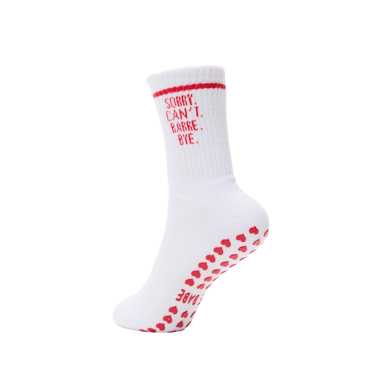 Sorry. Can't. Barre. Bye. Grip Socks