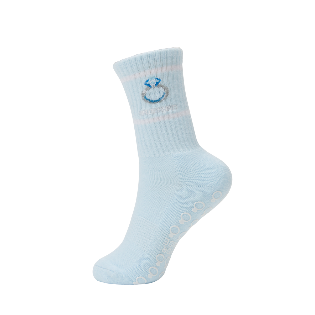 'Here for the Bride' Bridesmaid Pilates Barre Grip Socks