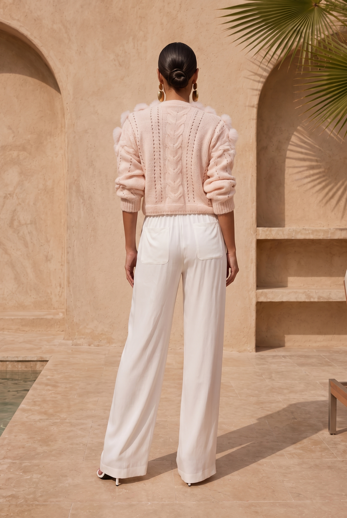 The Ever After Fur Cardigan in Baby Pink