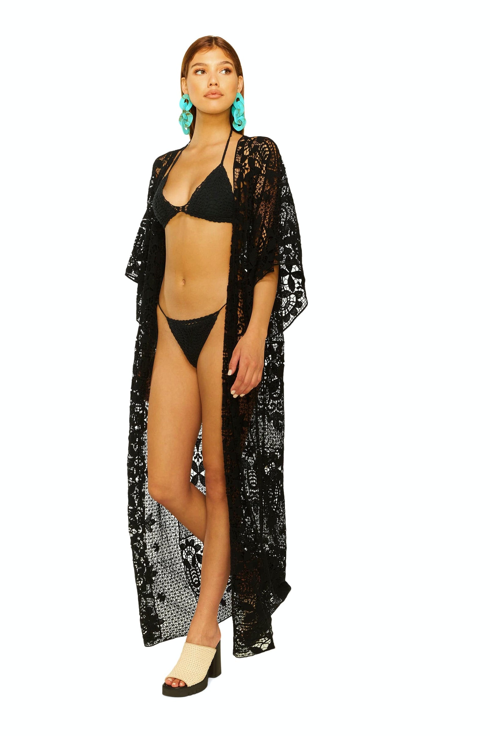 Lisa Maree Crochet (Land) BEYOND NORMALITY BEYOND NORMALITY - Crochet Lace Maxi Robe Kaftan | Lisa Maree Online Store